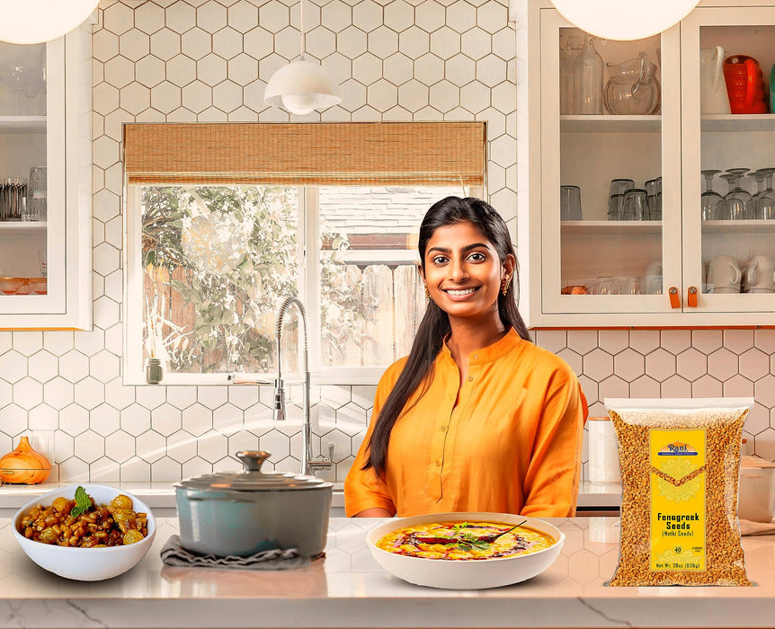Rani Fenugreek (Methi) Seeds Whole 28oz (800g) Trigonella foenum graecum ~ All Natural | Vegan | Gluten Friendly | Non-GMO | Kosher | Indian Origin