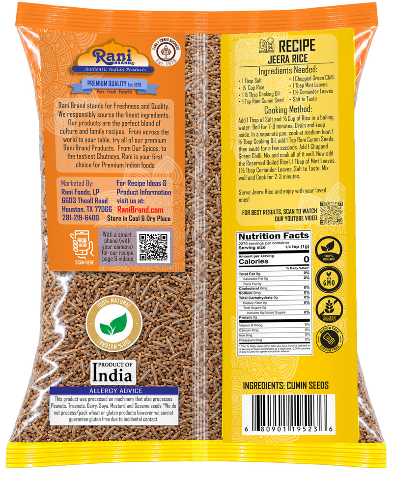 Rani Cumin Seeds Poly {5 Sizes Available}