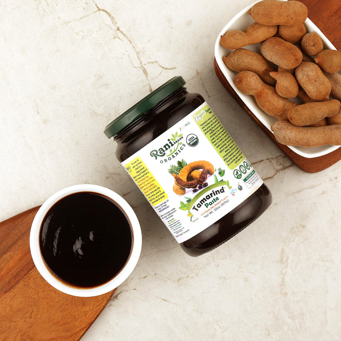 Rani Organic Tamarind Paste (Imli Paste) 32oz (2lbs) 908g Glass Jar, No Sugar Added ~ All Natural | Vegan | Gluten Free | No Colors | NON-GMO | Kosher | Indian Origin | USDA Certified Organic