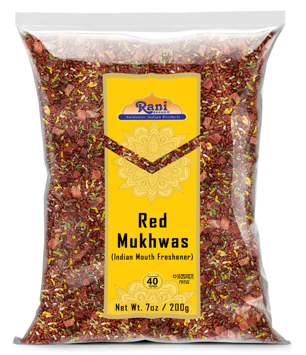 Rani Red Mukhwas (Special Digestive Treat) 7oz (200g) ~ Vegan | Indian Candy Mouth Freshener | Kosher