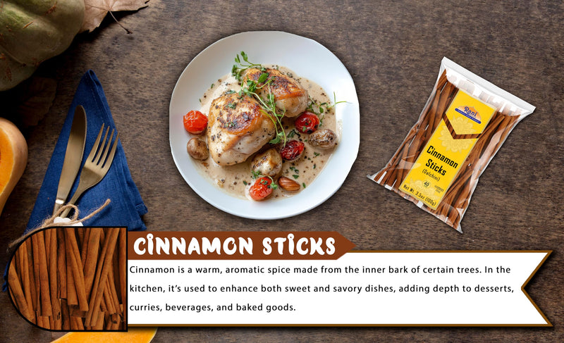 Rani Cinnamon Sticks 3.5oz (100g) - 18-22 Sticks - Strong Aroma, Perfect for Baking, Cooking & Beverages | 3+ Inches Length - Cassia Saigon Cinnamon from Vietnam | Kosher