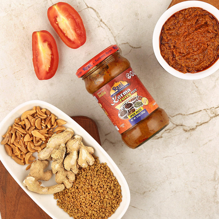Rani Korma Curry Cooking Spice Paste 10.5oz (300g) Glass Jar ~ No Colors | All Natural | NON-GMO | Kosher | Vegan | Gluten Free | Indian Origin