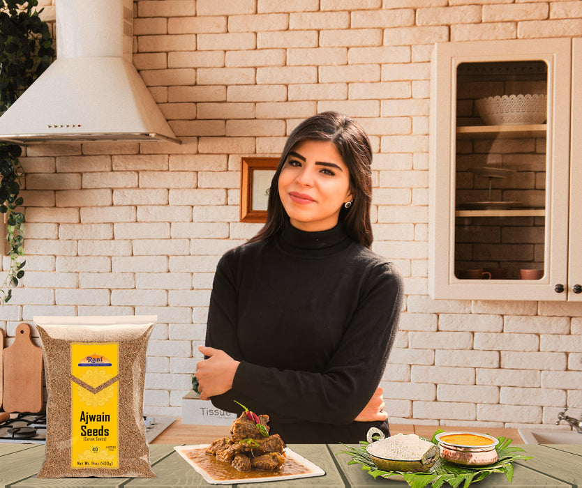 Rani Ajwain Seeds (Carom Bishops Weed) Spice Whole 14oz (400g) ~ Natural | Vegan | Gluten Friendly | NON-GMO | Kosher | Indian Origin