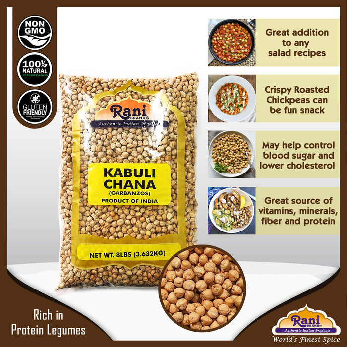Rani Garbanzo Beans (Kabuli Chana) {4 Sizes Available}