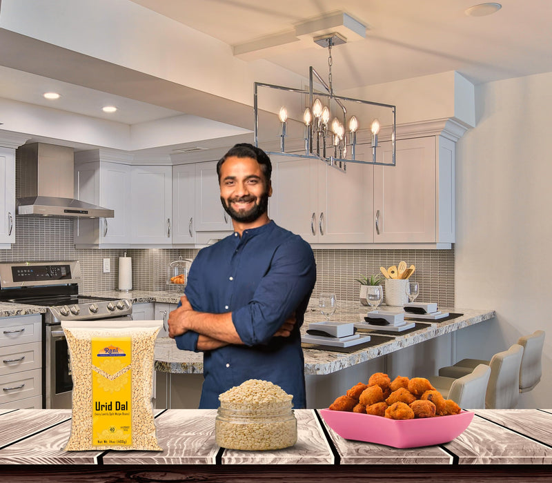 Rani Urid/Urad Dal (Split Matpe Beans Skinless) Indian Lentils 14oz (400g) ~ All Natural | Gluten Friendly | NON-GMO | Kosher | Vegan | Indian Origin