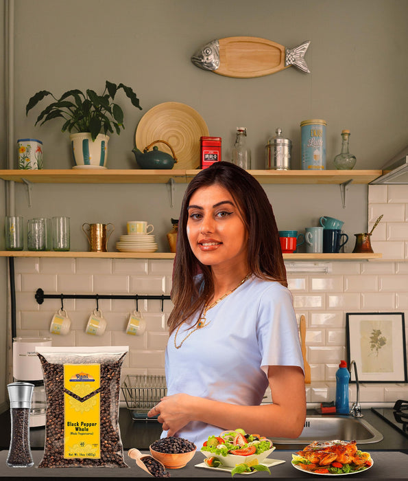 Rani Black Pepper Whole (Peppercorns), MG-1 Grade 14oz (400g) ~ Gluten Friendly | Non-GMO | Kosher | Natural | Perfect size for Grinders!