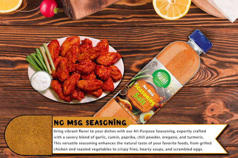 Rani No MSG Seasoning Salt (All Purpose Seasoning Salt) 24oz (1.5lbs) 680g PET Jar ~ All Natural | Gluten Friendly | NON-GMO | Kosher | Vegan | Product of USA