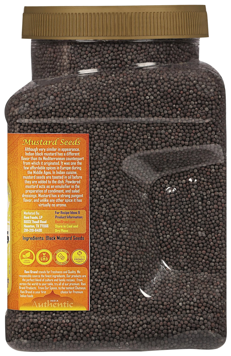 Rani Black Mustard Seeds Whole {10 Sizes Available}