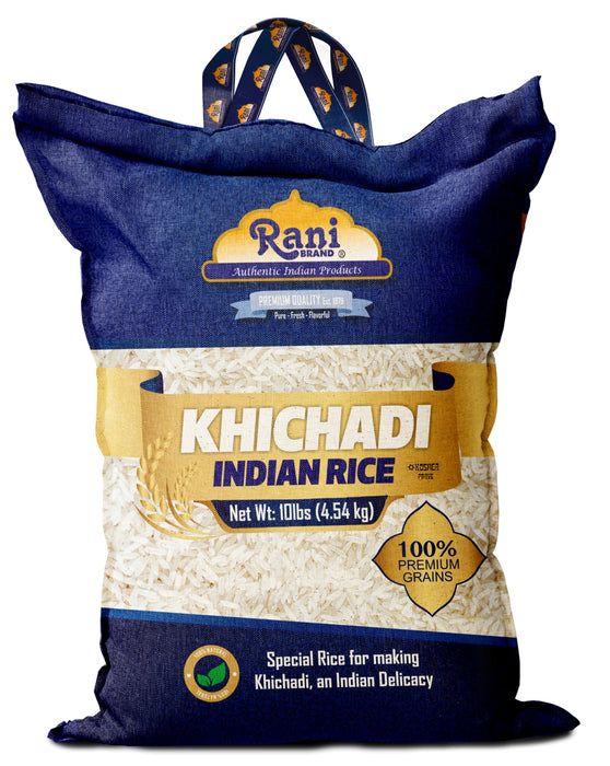 Rani Khichadi Indian Rice 160oz (10lbs) 4.54kg Cloth Bag ~ All Natural | Gluten Friendly | Vegan | Kosher | Export Quality | Indian Origin