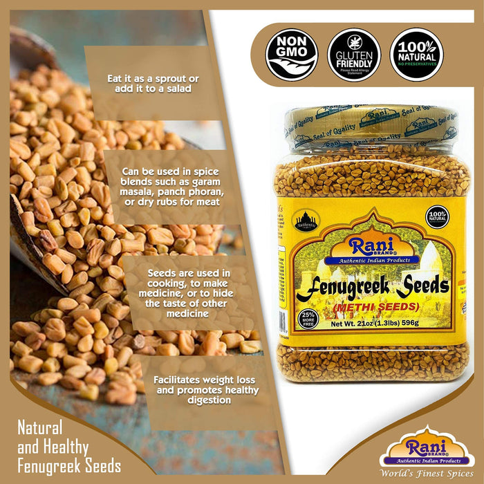 Rani Fenugreek (Methi) Seeds {11 Sizes Available}