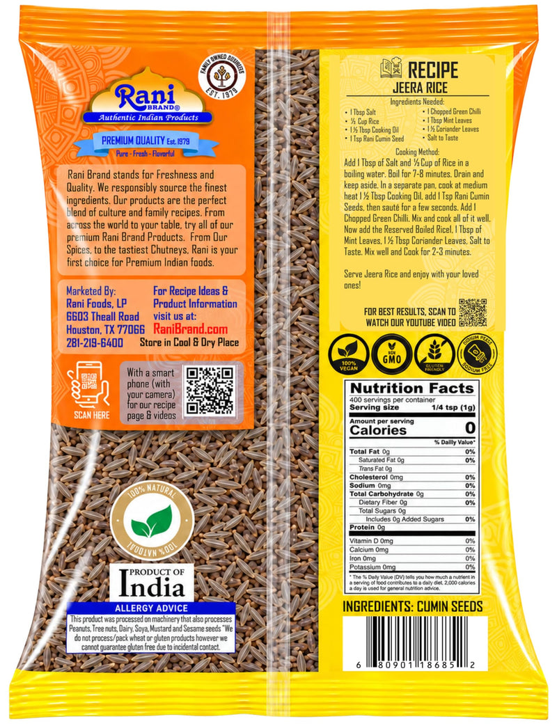 Rani Cumin Seeds Poly {5 Sizes Available}