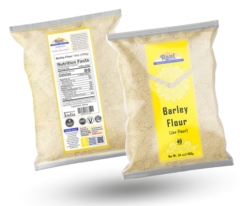 Rani Barley (Jav) Flour 14oz (400g) ~ All Natural | Gluten Friendly | Stone Ground | Vegan | NON-GMO | Kosher