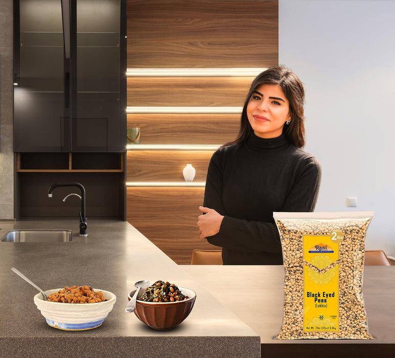 Rani Black Eyed Peas, Dried (Lobhia) 32oz (2lbs) 907g ~ All Natural | Vegan | Kosher | Gluten Friendly | Product of USA