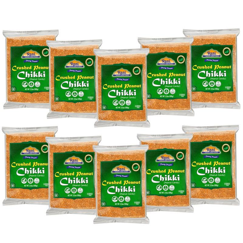 Rani Crushed Peanut Chikki (Brittle Candy) 3.5oz