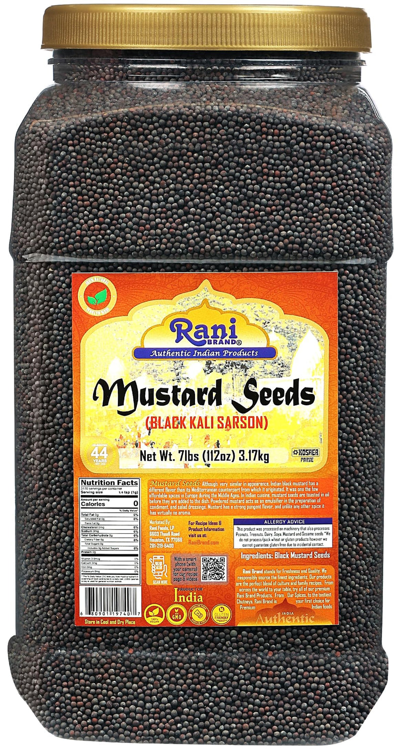 Rani Black Mustard Seeds Whole {10 Sizes Available}