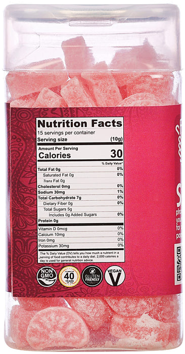 Rani Pink Guava Candy 5.25oz (150g) Vacuum Sealed, Easy Open Top, Resealable Container ~ Indian Tasty Treats | Vegan | Gluten Friendly | NON-GMO | Indian Origin