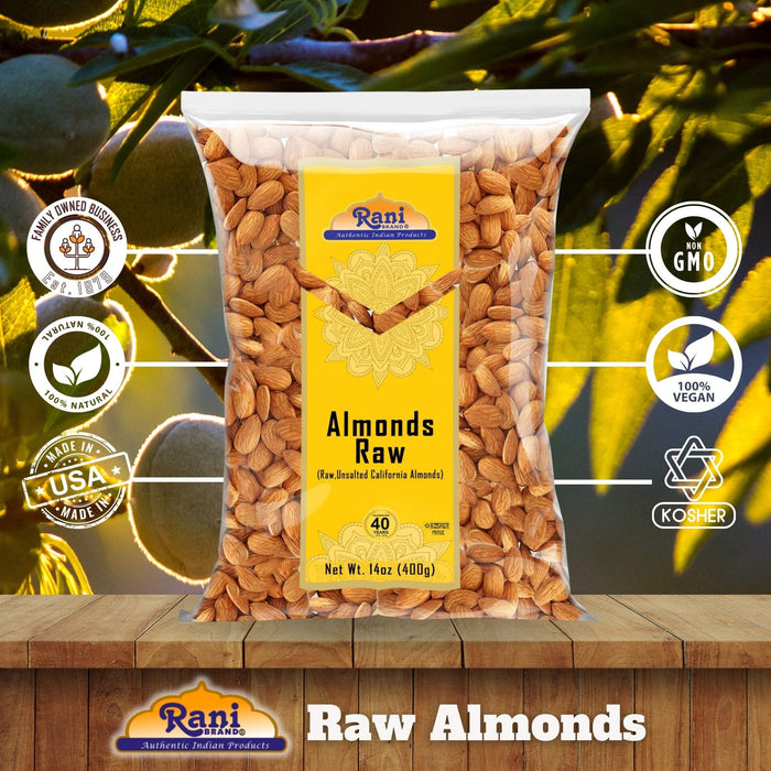 Rani Almonds Whole Raw {4 Sizes Available}