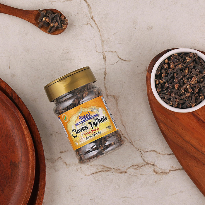 Rani Cloves Whole (Laung) 2oz (56g) Great for Food, Tea, Pomander Balls and Potpourri, Hand Selected, Spice, PET Jar ~ All Natural | NON-GMO | Kosher | Vegan
