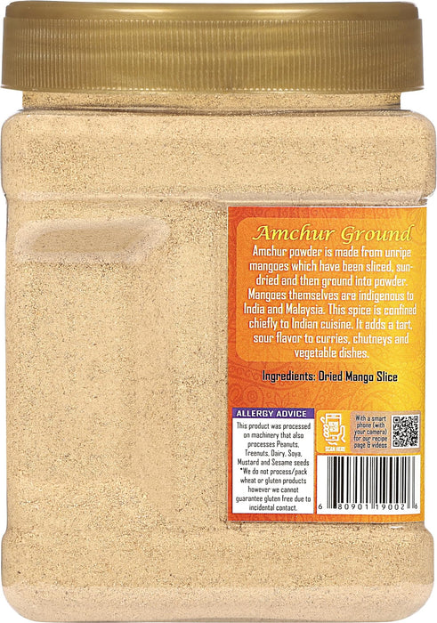 Rani Amchur (Mango) Ground Powder Spice 16oz (1lb) 454g PET Jar ~ All Natural | Gluten Friendly | Vegan | NON-GMO | No Salt or Fillers | Kosher | Indian Origin