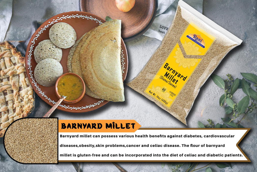 Rani Barnyard Millet (Echinochloa Esculenta Frumantacea) Whole {3 Sizes Available}
