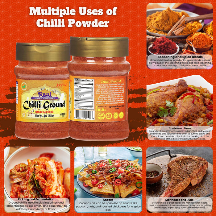 Rani Chilli Powder Regular and Extra Hot {19 Sizes Available}
