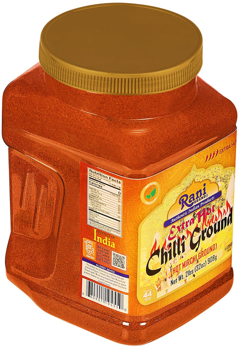 Rani Extra Hot Chilli Powder Indian Spice 32oz (2lbs) 908g PET Jar ~ All Natural | No Color added | Gluten Friendly | Vegan | NON-GMO | Kosher | No Salt or fillers