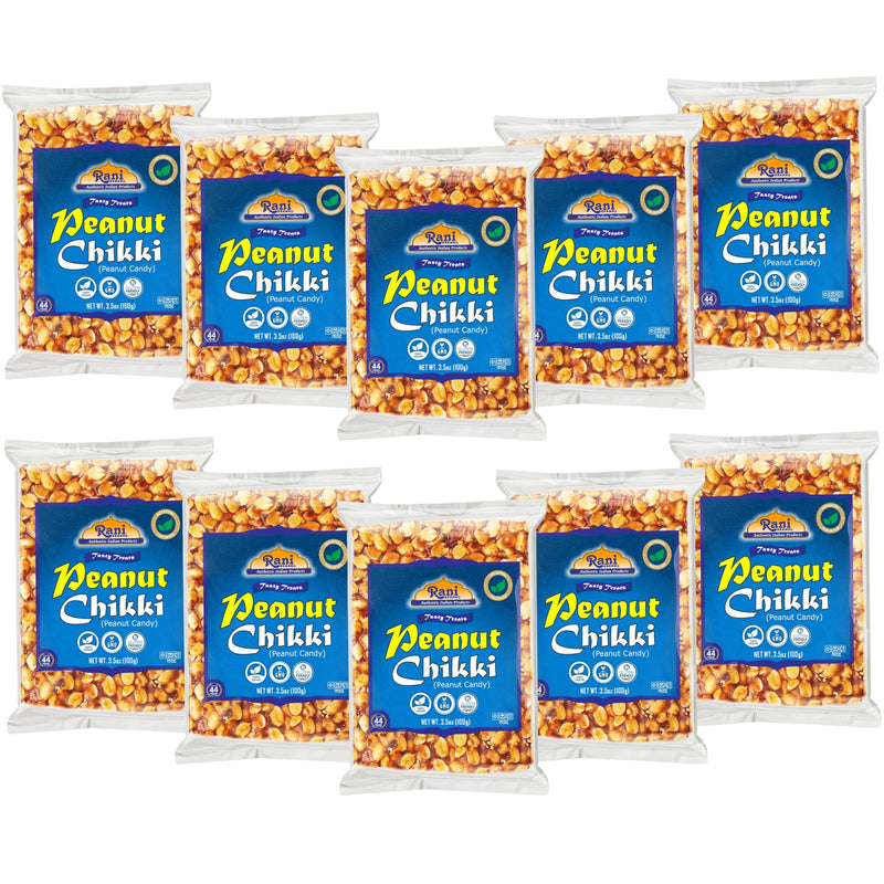 Rani Peanut Chikki (Brittle Candy) 100g 3.5oz