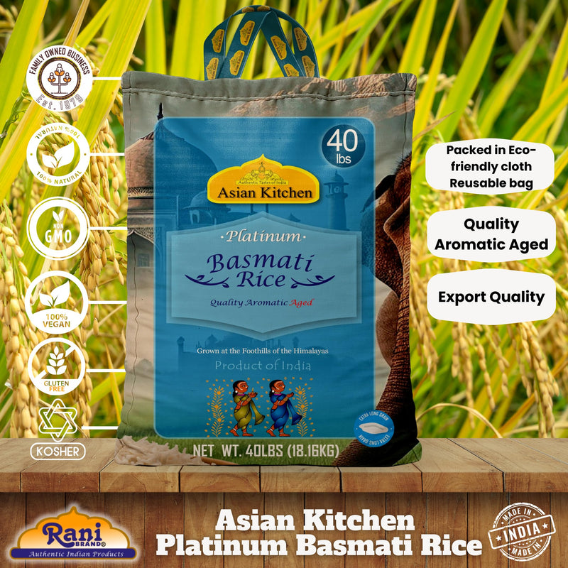 Asian Kitchen Platinum Basmati Rice Aged 24 months {4 Sizes Available}