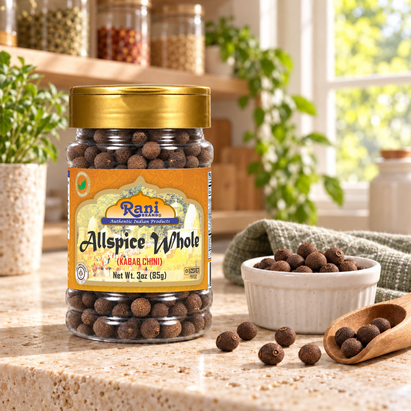 Rani All Spice Whole, Spice 3oz (85g) PET Jar ~ All Natural | Vegan | Gluten Friendly | Kosher | NON-GMO | Product of Jamaica