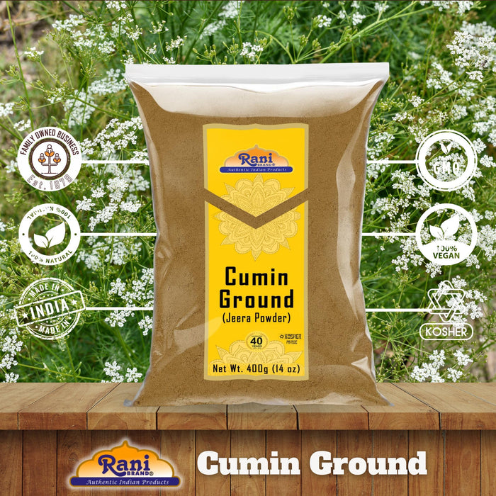 Rani Cumin (Jeera) Powder Spice 14oz (400g) ~ All Natural | Vegan | Gluten Friendly | NON-GMO | Kosher | Indian Origin