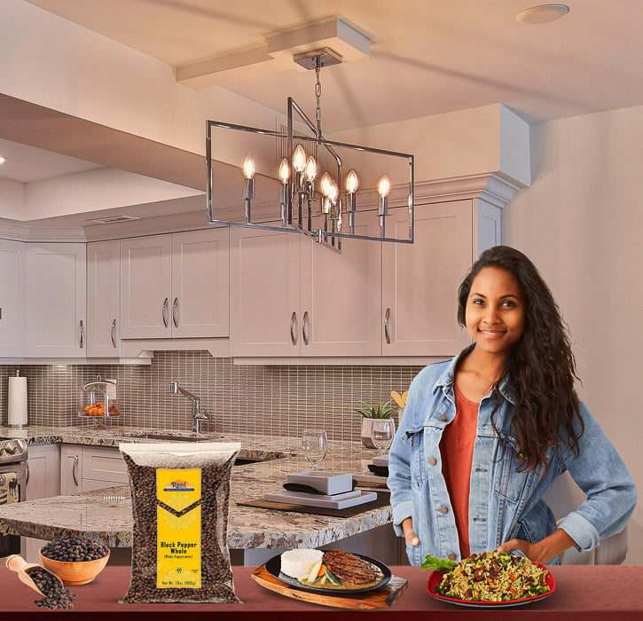 Rani Black Pepper Whole (Peppercorns), Premium MG-1 Grade 28oz (1.75lbs) 800g ~ All Natural | Gluten Friendly | Non-GMO | Kosher | Perfect Size for Grinders!