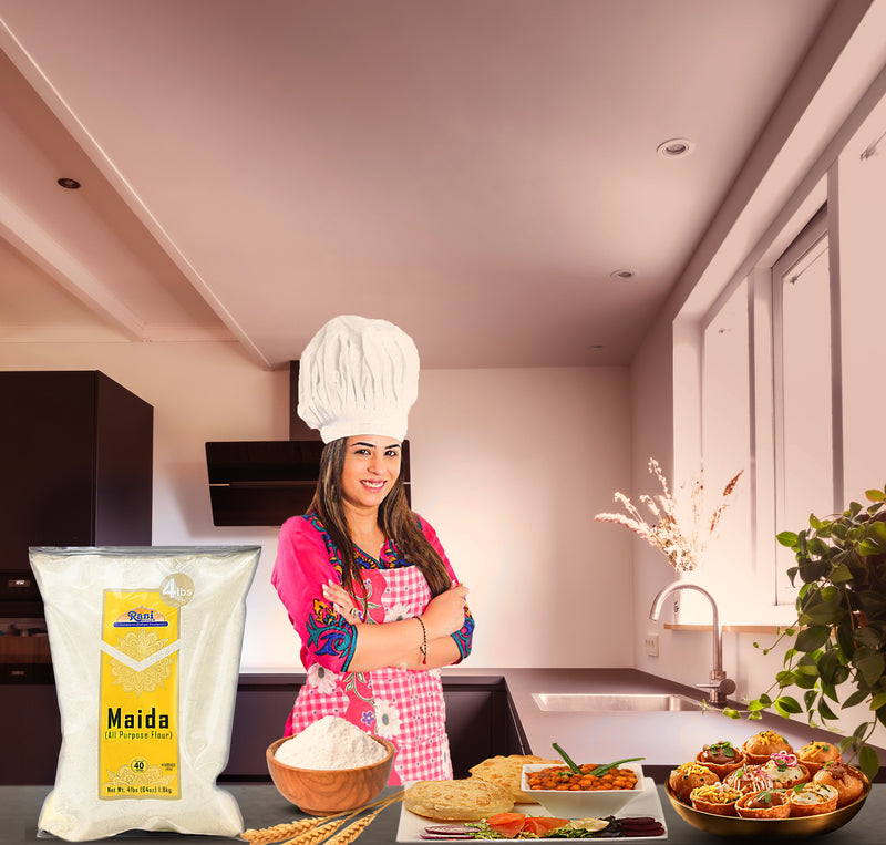 Rani Maida Flour (Indian All Purpose Flour) 64oz (4lbs) 1.81kg, Bulk ~ All Natural | Vegan | Kosher | Indian Origin