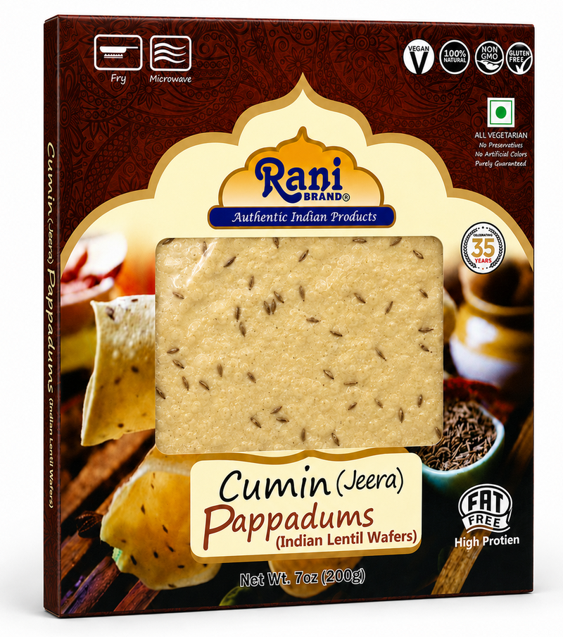 Rani Pappadums (Indian Lentil Wafer Snack) {6 Varieties Available}