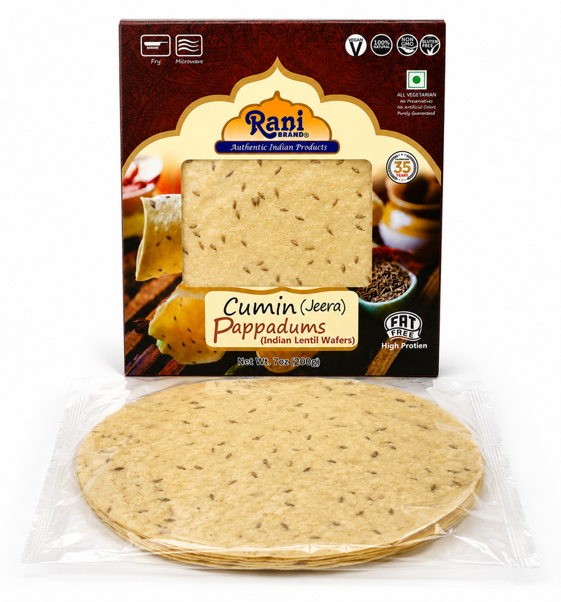 Rani Pappadums (Indian Lentil Wafer Snack) {6 Varieties Available}