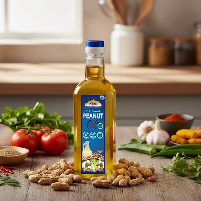 Rani Peanut Oil 16.9 Ounce (500ml) Cold Pressed | 100% Natural | NON-GMO | Kosher | Vegan | Gluten Free