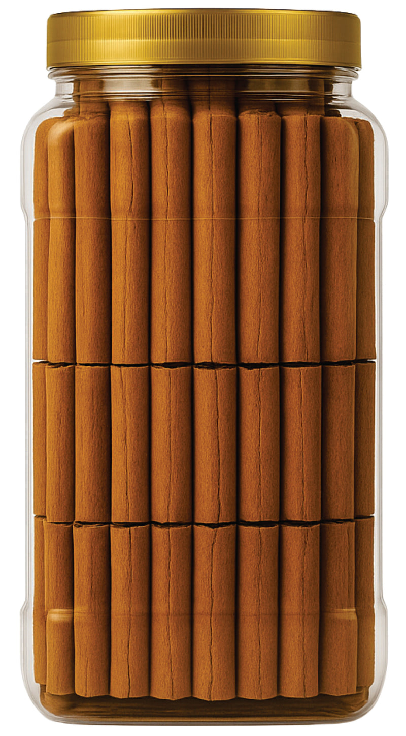 Rani Cinnamon Sticks 40oz (2.5lbs) 1.13kg Bulk PET Jar - 220 -250 Sticks - Strong Aroma, Perfect for Baking, Cooking & Beverages | 3+ Inches Length - Cassia Saigon Cinnamon from Vietnam | Kosher