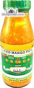 Ship Brand Sliced Mango Pickle In Vinegar (Oil-Free Pickle) (pack of 1)