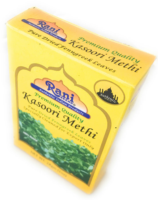 Rani Fenugreek Leaves Dried, All Natural (Kasoori Methi) 100g (3.5oz) ~ Gluten Friendly | NON-GMO ~ Vegan
