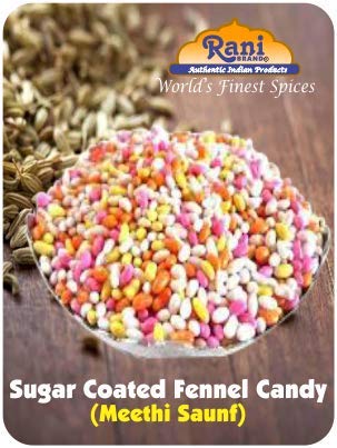 Rani Sugar Coated Fennel Candy 400oz (25lbs) 11.36kg Bulk Box ~ Indian After Meal Digestive Treat | Vegan | Gluten Friendly | NON-GMO
