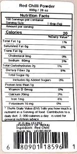 Rani Chilli Powder Regular and Extra Hot {19 Sizes Available}