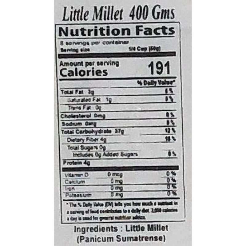 Rani Little Millet (Panicum Sumatrense) Whole Ancient Grain Seeds (x) ~ All Natural | Gluten Friendly | NON-GMO | Vegan | Indian Origin