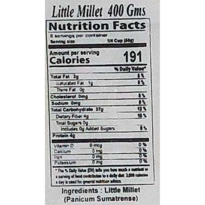 Rani Little Millet (Panicum Sumatrense) Whole Ancient Grain Seeds (x) ~ All Natural | Gluten Friendly | NON-GMO | Vegan | Indian Origin