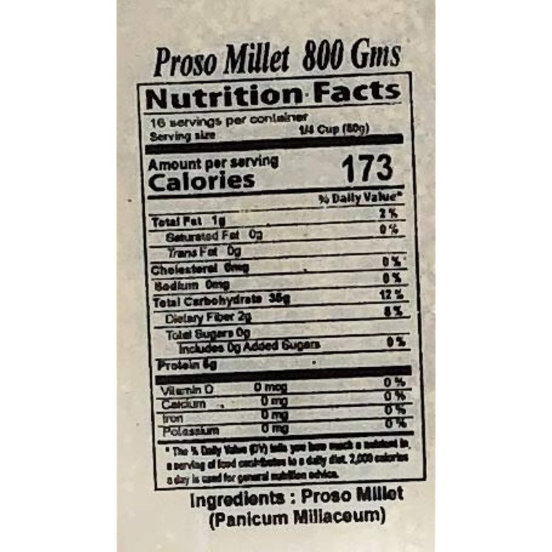 Rani Proso Millet (Panicum Millaceum) Whole Ancient Grain Seeds 28oz (800g) ~ All Natural | Gluten Friendly | NON-GMO | Vegan | Indian Origin