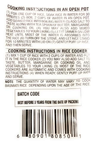 Asian Kitchen Silver White Basmati Rice Aged 18 months {4 Sizes Available}