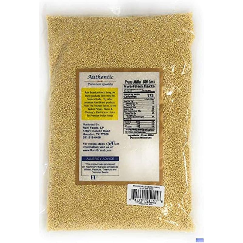 Rani Proso Millet (Panicum Millaceum) Whole Ancient Grain Seeds 28oz (800g) ~ All Natural | Gluten Friendly | NON-GMO | Vegan | Indian Origin