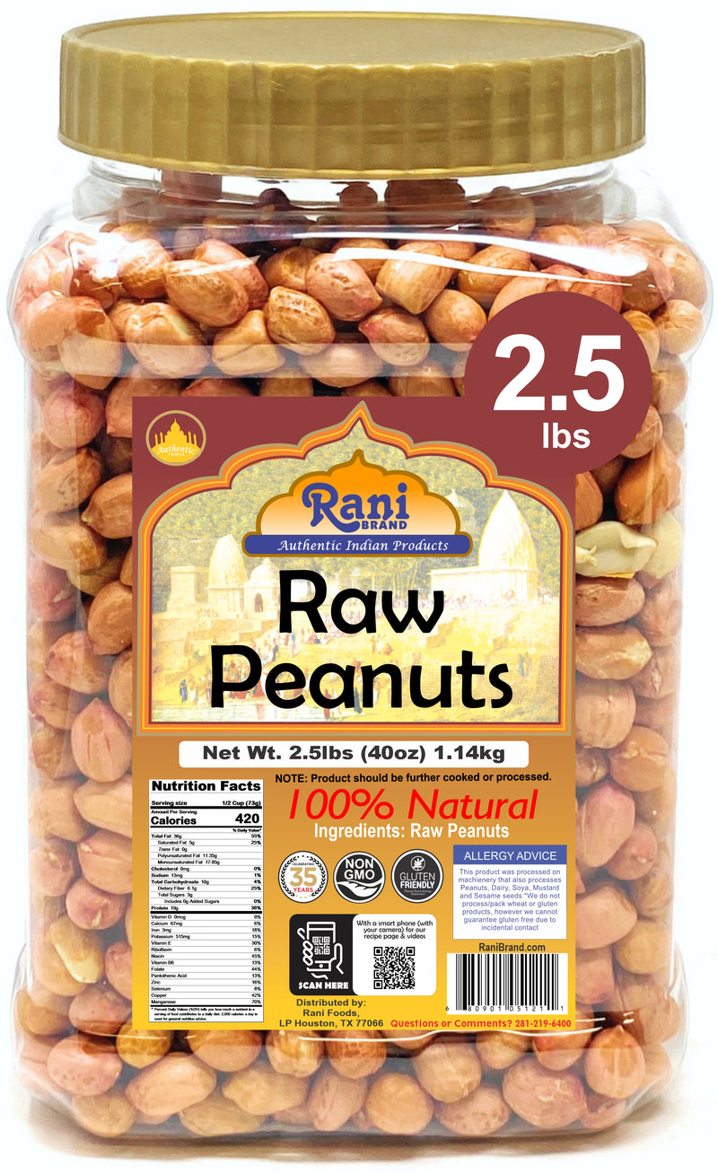 Rani Peanuts, Raw Whole With Skin 40oz