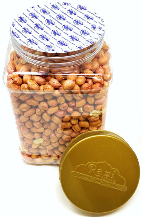Rani Peanuts, Raw Whole With Skin (uncooked, unsalted) 40oz (2.5lbs) 1.14kg Bulk PET Jar ~ All Natural | Vegan | Gluten Friendly | Fresh Product of USA ~ Spanish Grade Groundnut / Red-skin