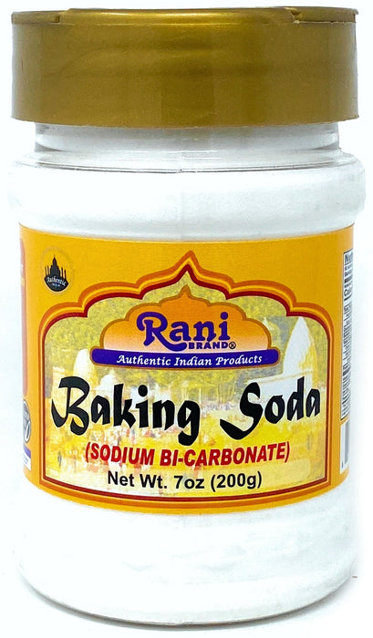 Rani Baking Soda (SODIUM BI-CARBONATE) 7oz (200g) PET Jar ~ Used for cooking, NON-GMO | Indian Origin | Gluten Friendly