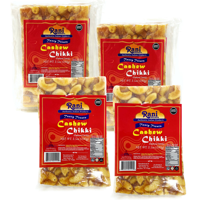 Rani Cashew Chikki (Brittle Candy) 100g 3.5oz
