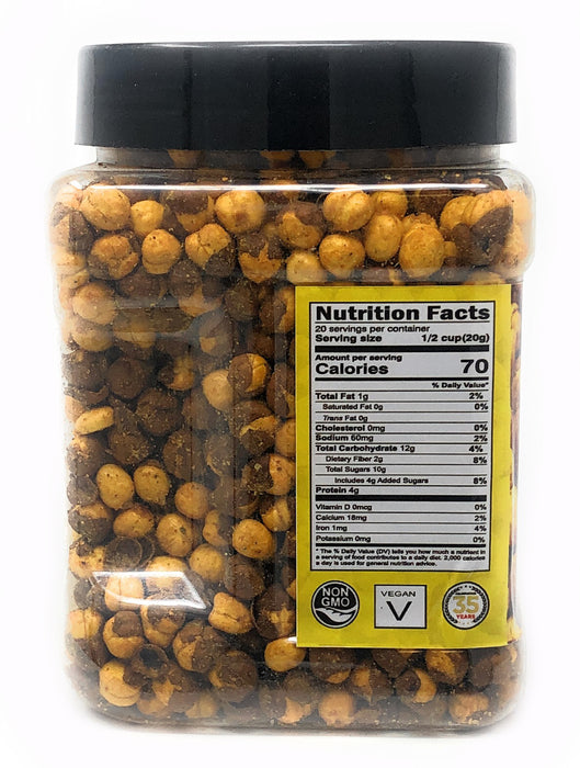 Rani Roasted Chana (Chickpeas) Hi-Fi Flavor 14oz (400g) PET Jar ~ All Natural | Vegan | No Preservatives | Gluten Friendly | Indian Origin | Great Snack, Ready to Eat | Seasoned with 8 Spices
